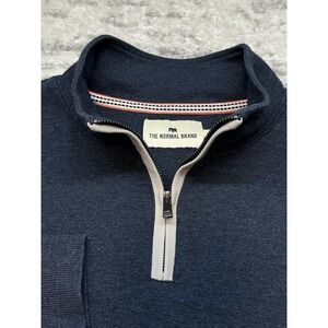 The Normal Brand Mens Large Puremeso Weekend Quarter Zip Lightweight Sweatshirt